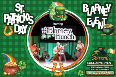 Blarney Bunch St. Patty's Show at SNC - Tues., March 10, 2026 Blarney Bunch St. Patty's Show at SNC - Tues., March 10, 2026