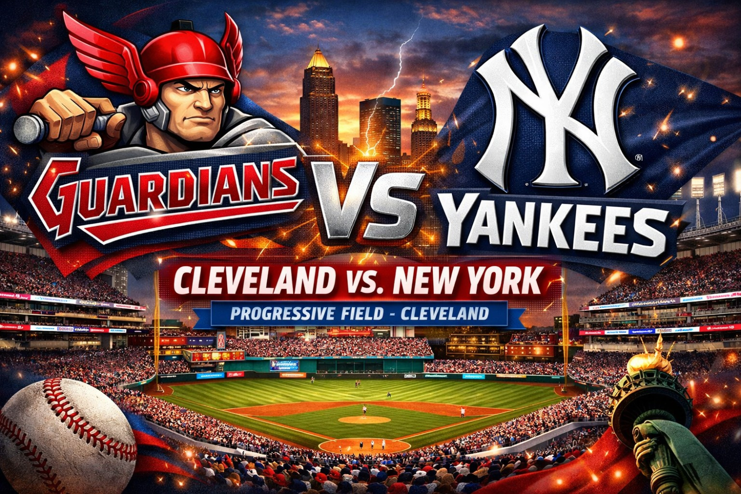 Cleveland Guardians vs NY Yankees - June 9-10, 2026
